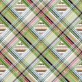 colorful horizontal stripe geometry plaid pattern Royalty Free Stock Photo