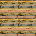 Colorful horizontal stripes. Grunge seamless pattern. Vector Royalty Free Stock Photo
