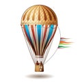 Colorful hot air balloon