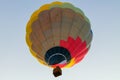 Colorful hot air balloon in the blue sky Royalty Free Stock Photo