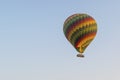 Colorful hot air balloon in the sky with copy space Royalty Free Stock Photo