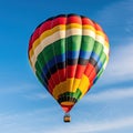 Colorful hot air balloon in the sky. Generative AI