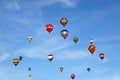 Colorful hot air balloons