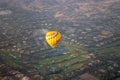 Colorful hot air balloons on the sky over San Diego. Royalty Free Stock Photo