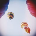 Colorful hot air balloons Royalty Free Stock Photo