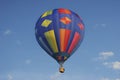 Colorful hotair balloon with blue sky Royalty Free Stock Photo