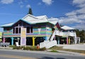 Colorful House on Anna Maria Island at the Gulf of Mexico, Florida