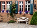 A colorful house in Battenberg, origin of the noble Mountbatten