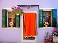 Colorful house in Burano, Venice, Italy Royalty Free Stock Photo