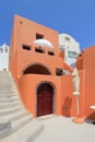 Colorful house in Oia, Santorini, Greece Royalty Free Stock Photo