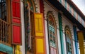 The colorful house of Tan Teng Niah in Little India district, Singapore Royalty Free Stock Photo