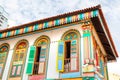 Colorful House of Tan Teng Niah in Little India, Singapore Royalty Free Stock Photo