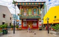 Colorful House of Tan Teng Niah in Little India, Singapore Royalty Free Stock Photo