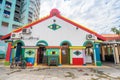 Colorful House of Tan Teng Niah in Little India, Singapore Royalty Free Stock Photo