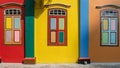 Colorful House of Tan Teng Niah in Little India, Singapore Royalty Free Stock Photo