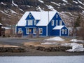 Colorful house in the village of Seydisfjordur in Iceland
