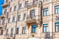 Colorful houses at Andriyivsky Uzviz street in Kiev, Ukraine