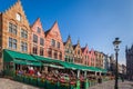 Colorful houses, Bruges, Belgium Royalty Free Stock Photo