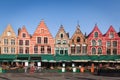 Colorful houses, Bruges, Belgium Royalty Free Stock Photo