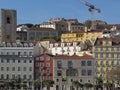 Colorful houses build the cityscape of Lisbon in Portugal