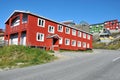 Colorful houses, buildings in Qaqortoq, Greenland Royalty Free Stock Photo