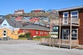 Colorful houses, buildings in Qaqortoq, Greenland Royalty Free Stock Photo