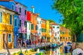 Colorful houses in Burano island