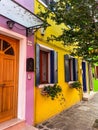 Colorful houses burano island Royalty Free Stock Photo