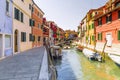 Colorful houses Burano Island, Venice Royalty Free Stock Photo