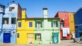 Colorful houses Burano Island, Venice Royalty Free Stock Photo