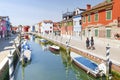 Colorful houses Burano Island, Venice Royalty Free Stock Photo