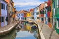 Colorful Houses in Burano, Italy