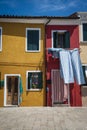 Colorful houses, Burano, Italy Royalty Free Stock Photo