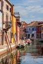 Colorful houses in Burano, Italy Royalty Free Stock Photo