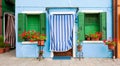 Colorful houses of Burano, Venice, Italy Royalty Free Stock Photo