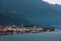 Colorful houses of Cannobio at Lago Maggiore in Italy Royalty Free Stock Photo