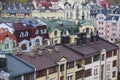 Colorful houses in a classic style from above Royalty Free Stock Photo