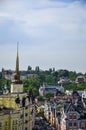 Houses in a classic style from above of Vozdvizhenska elite district in Kyiv, Ukraine. Architecture Royalty Free Stock Photo