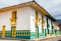 Colorful houses in Jardin, Antoquia, Colombia Royalty Free Stock Photo