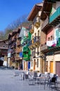 Colorful Houses in Donibane, Spain Royalty Free Stock Photo