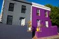 Colorful houses in famous bo-kaap district of cape town Royalty Free Stock Photo