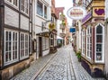 Colorful houses in famous Schnoorviertel in Bremen, Germany Royalty Free Stock Photo