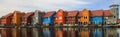 Colorful houses Groningen, The Netherlands Royalty Free Stock Photo