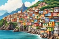 Colorful houses on the hillside