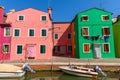 Colorful houses of the island of Burano