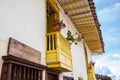 Colorful houses in Jardin, Antoquia, Colombia Royalty Free Stock Photo