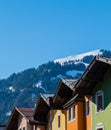 Colorful Houses of Kitzbuehl Austria Royalty Free Stock Photo