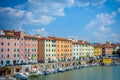 Colorful houses in Livorno