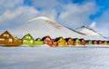 Colorful houses, Longyearbyen, Spitsbergen, Svalbard, Norway