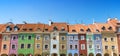 Colorful houses on market square on old town in Poznan, Poland